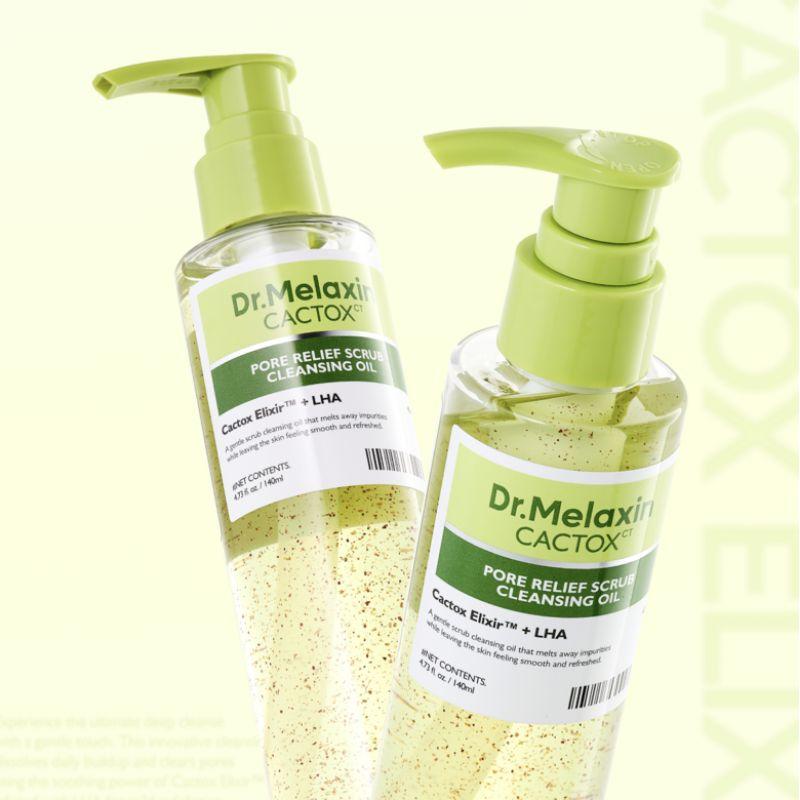 Dr.Melaxin Cactox Pore Relief Scrub Cleansing Oil 140ml – Pore & Blackhead Cleansing Oil with Prickly Pear Cactus