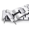 22mm Metal Watch Band Stainless Steel RAZOR Bracelet V Clasp for Seiko Prospex Turtle