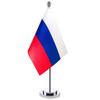 Набор настольных флагов Делюкс 40 стран, Миниатюрный настольный флаг 14x21 см с 30-сантиметровым древком, Праздничные украшения для мероприятий