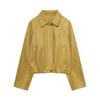 European and American style, new women's clothing, suede effect bomber jacket 6318/237