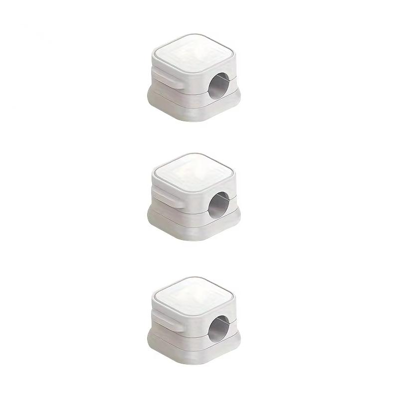 3/6PCS Magnetic Cable Organizer Desktop Cable Clips Adjustable Cord Holder Under Desk Organizing Hook Cable Management Holder