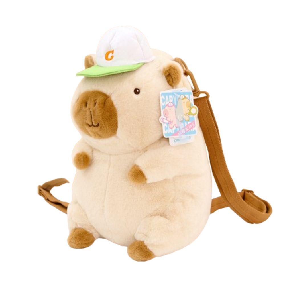 Stuffed Sports Capybara Plush backpack Animals Doll Capybara Crossbody Bag  Couple