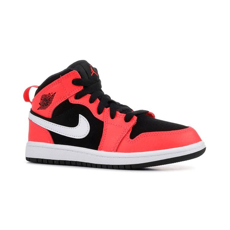 (PS) Air Jordan 1 Mid 'Black Infrared 23' Kids' 640734-061