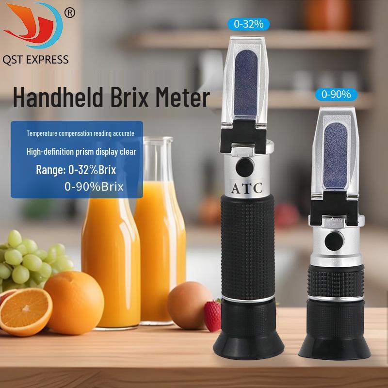 Portable 0-32/90 Brix Optical Refractometer for Food & Beverage Sugar Detection