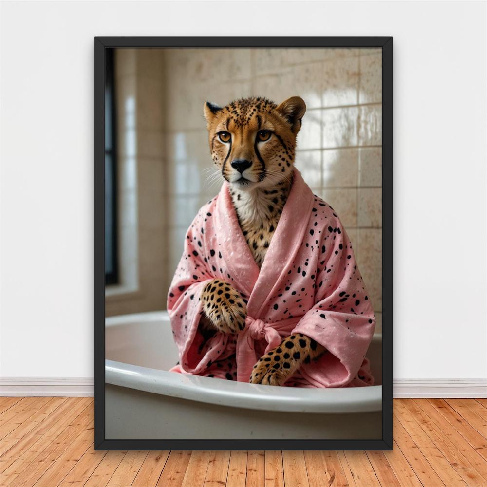 Nice Ass Donkey Bathroom Poster Humorous Farmhouse Wall Art Cheeky Retro Bathroom Art Prints Funny Animal Canvas Painting