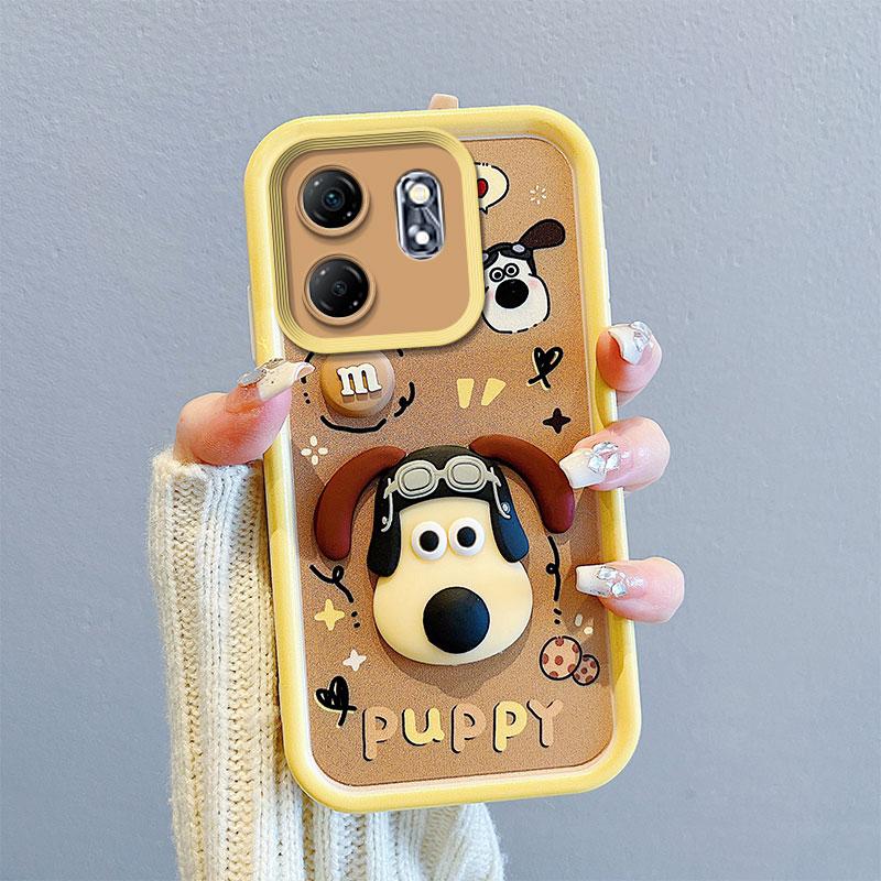 KEYSION Противоударный чехол для Infinix Smart 9 9 HD со шнурком Мягкий силиконовый милый 3D мультяшный чехол для телефона с куклой для Infinix Hot 50i