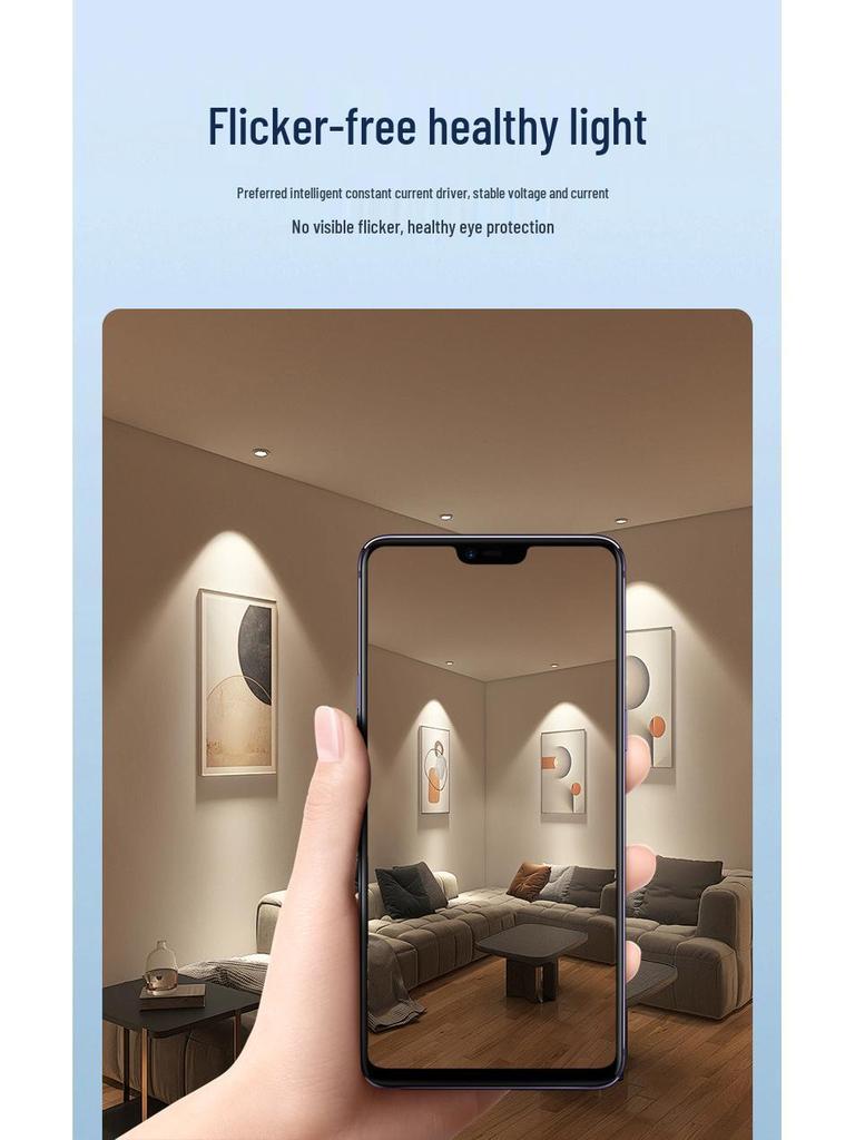 OSRAM Aluminum COB Wall Washer: High-Brightness Ra95 Recessed LED Ceiling Light