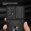 For Samsung Galaxy A23 5G (Global Version)/A23 4G Case PC+TPU Kickstand Phone Back Cover with Camera Slider