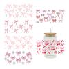 3D Uv Dtf Transfers Stickers 16Oz Cup Wraps Cartoon Bow Printed For Diy Glass Ceramic Metal Leather