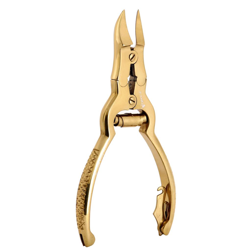 Nail Nippers For Thick Ingrown Nails Cuticle Clippers Scissors Manicure Spa Salon Gold