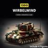 Armored Vehicle Military Army Main Wirbelwind Heavy Tank Battle Soldier Building Blocks Bricks Set For Children Boys Gifts