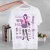 Bakemonogatari Senjougahara Oshino Shinobu Забавная футболка Мужская Повседневная Футболка с коротким рукавом Ом Манга Унисекс Футболка Футболки