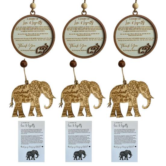 Подвеска в виде деревянного слона Yousheng, коллекционное украшение в виде слона дружбы, подвесное украшение ручной работы в виде сестринства, подарок для лучших сестер, подруг