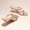 Мода 2025 Горячая Распродажа Женская Обувь Открытый Носок Женские Шлепанцы Мода Кристалл Уличные Летние Платье Новые Элегантные Бестселлер Высокие Каблуки