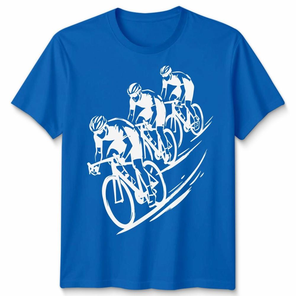 3 Cyclists Unisex T Shirt Cycling Bike Rider Cycle Gift Idea Graphic Tee