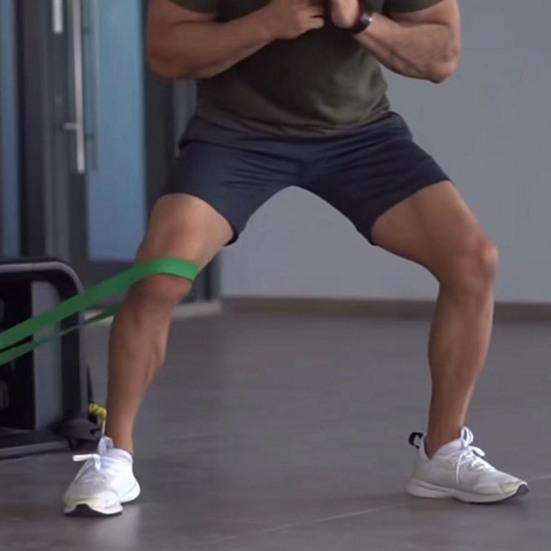 Эспандер для тренировок Эластичная лента-петля для упражнений для ягодиц Ноги Физиотерапия Силовая лента для тренировок Йога Пилатес Тренажерный зал Дом