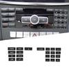 Автомобильная консоль для укладки CD-дисков, кнопки, декоративная отделка, наклейки, черный цвет для Mercedes Benz EC Class W212 W204 CLS GLK X204