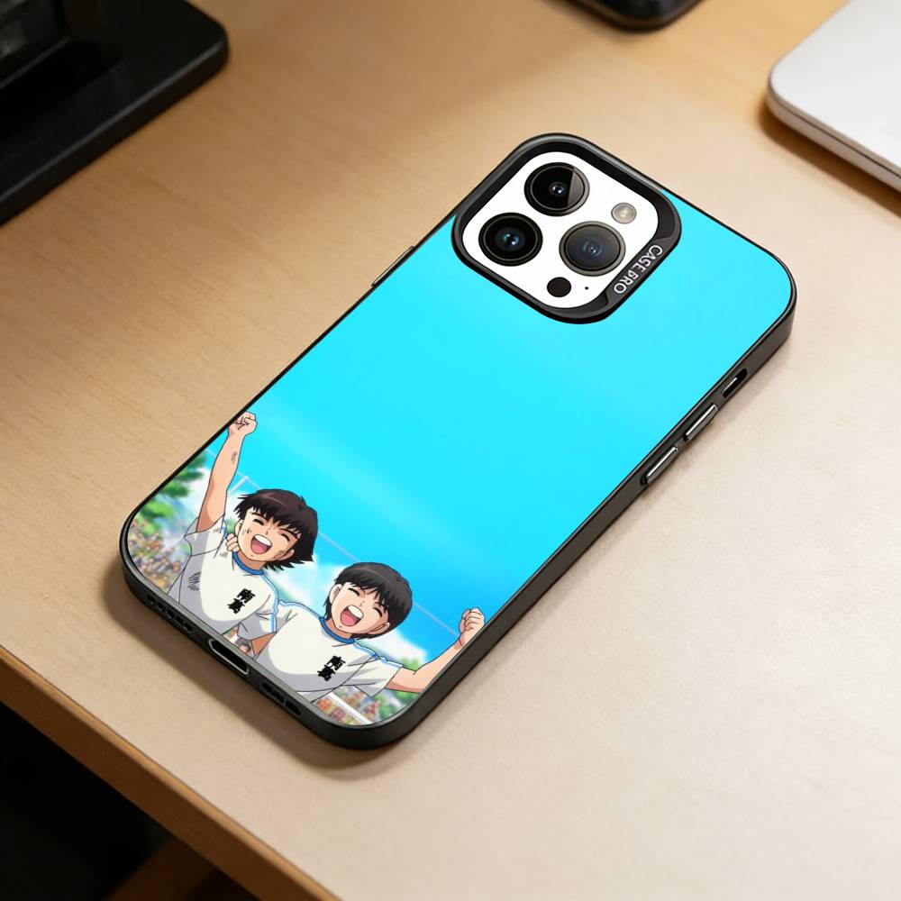 Чехол для телефона C-Captain Tsubasa A-Anime для iPhone 17,16,15,14,13,12,11 Plus,Pro Max,XS,Красочный Серебристый Черный Чехол