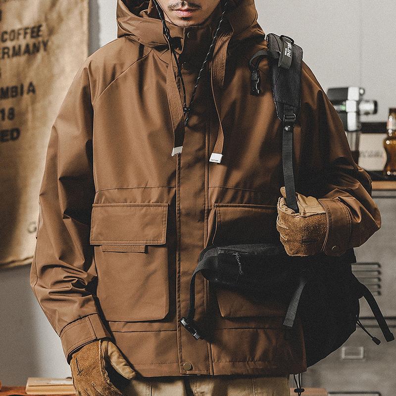 Jay Leno American Classic Retro Tooling Jacket Мужская куртка Мужская трендовая куртка Mountain Outdoor Coffee