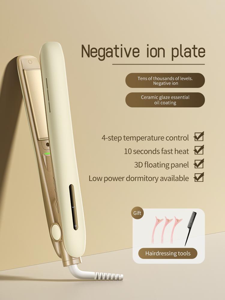 Выпрямитель и плойка 2 в 1 Профессиональная плойка с отрицательными ионами, быстрым нагревом и стайлером