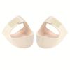 [Comfortable Heel Pads] 1 Pair Adjustable Heel Pads with Breathable Fabric & Non-Slip Straps | Comfortable Arch Support for All-Day Wear, Light Beige