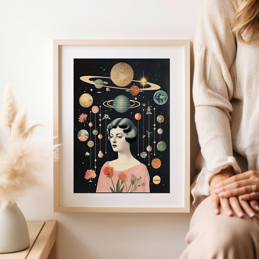 Plakat układ planet portret