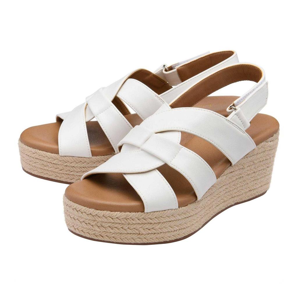Lotus Shoes Womens/Ladies Reina Criss-Cross Wedge Sandals