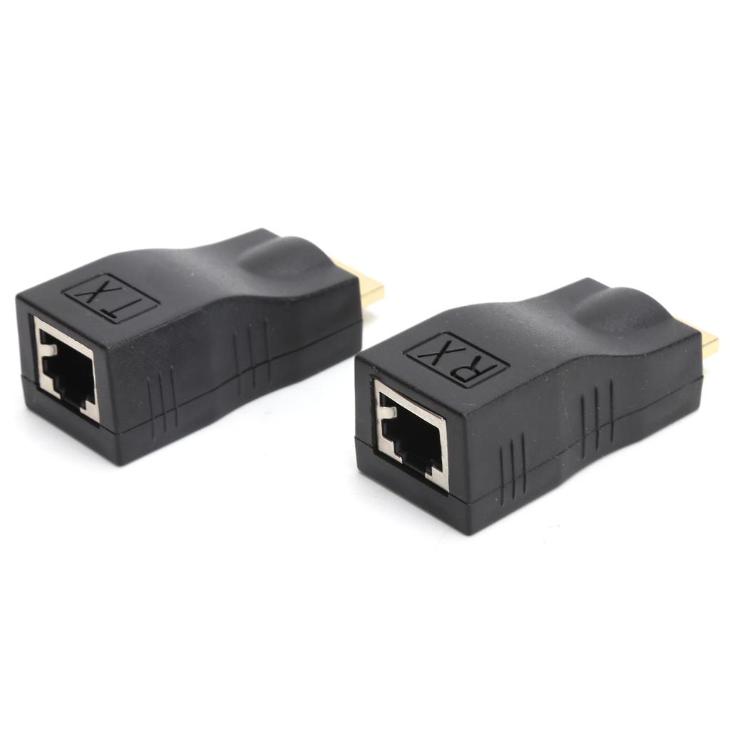 Адаптер-удлинитель интерфейса мультимедиа высокой четкости к RJ45, сетевой разъем Cat5e Cat6