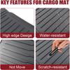 3Pcs Rear Cargo Mat Compatible with 2026 Tesla Model Y Juniper 5 Seater Trunk Cargo Liner Front and Rear Trunk Mat Cargo Liner