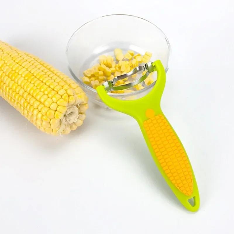 1PC Kitchen Supplies Stainless Steel Corn Plow Thresher Corn Separator Kitchen Tools Corn Cutter Kitchen Gadgets Accessories