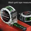 3/5/7/10 м флуоресцентная рулетка с двухсторонней шкалой, черная технология, износостойкая утолщенная многоцелевая измерительная лента