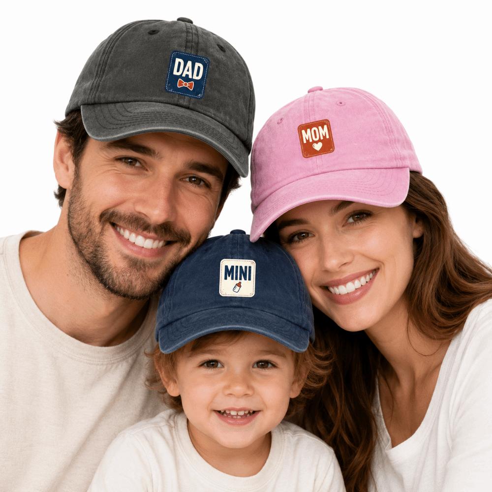 Printed Family Matching Baseball Cap Parent-child Couple Cap Retro Dad Hats For Man Women