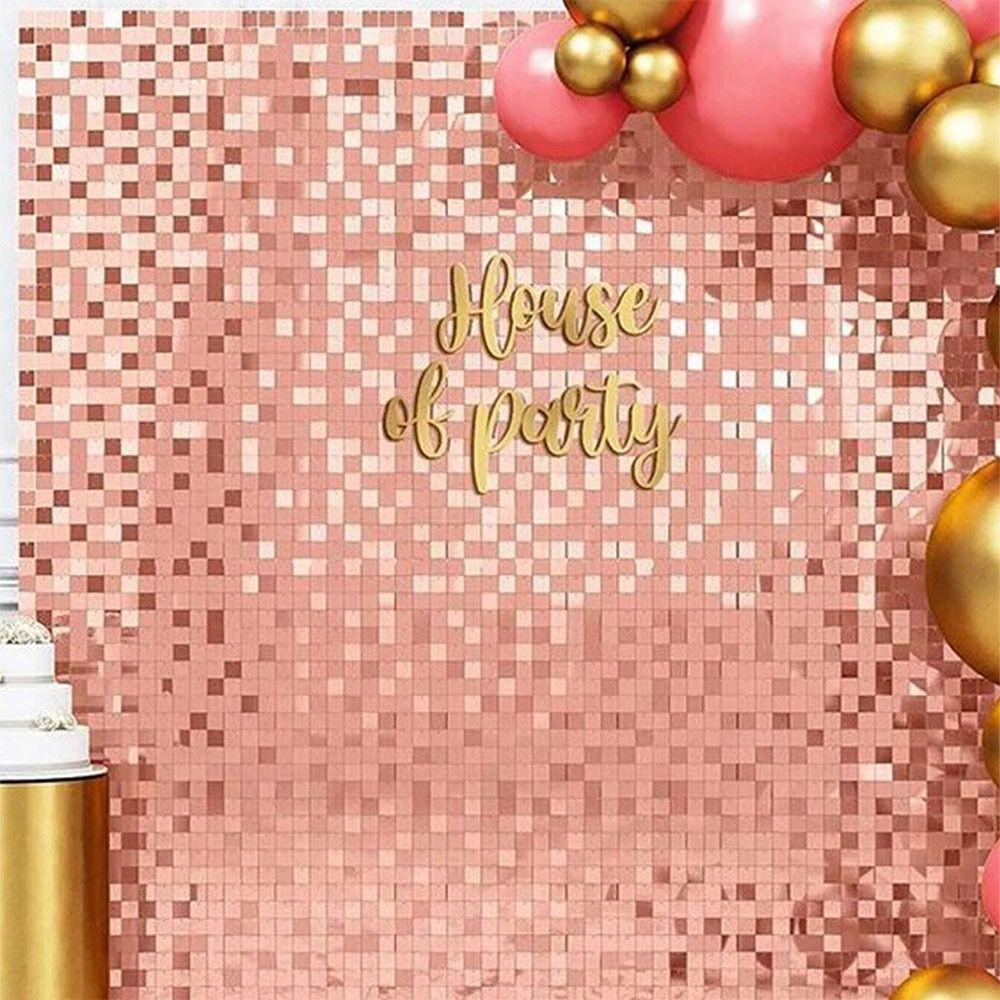 Great Event Decor Wall Background Curtain Festival Celebrations Square Sequin Panel