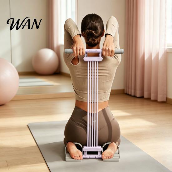 Exercise Resistance Bands Pedal Band with Handle, Adjustable Abdomen Waist Arm Legs Strength Training Workout Band, Sit-Up Tension Rope Ankle