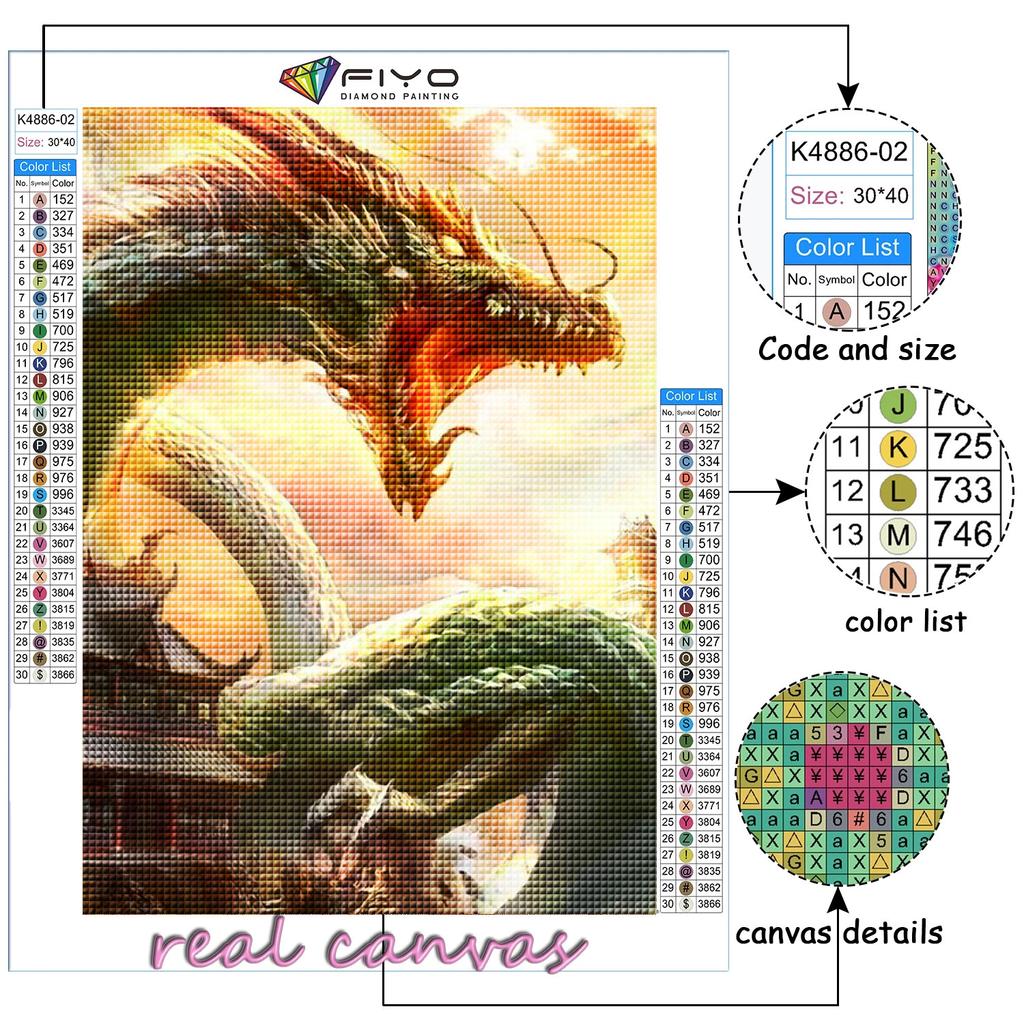 5D DIY Алмазная картина Китайский дракон Вышивка крестиком Алмазная художественная вышивка Мозаика Домашний деко