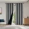 1pc Solid Blackout Curtains with Grommets, Total Privacy Drapes for Bedroom