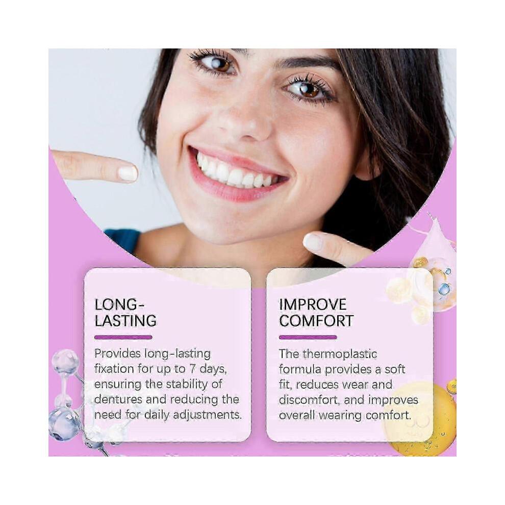Denture Adhesive Thermoplastic Denture Adhesive Holds Dentures for Increased Comfort