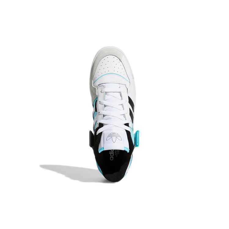 Adidas Forum Exhibit Low White Pulse Aqua Унисекс Кроссовки Cloud-White Core-Black GZ5390