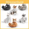 Animal Figures Kids Toy Pvc Realistic Cat Model With Sitting Posture For Childrens Learning And Desk Decor