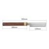 HOSCO Luthiers Tools Fret Saw Yasuki Steel Blade Thickness 0.57mm Woodworking Tool