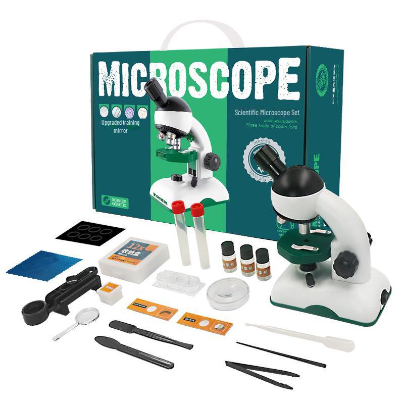Children's 1200X HD Microscope Set for Science Experiments - Ideal Gift for Primary & Secondary Students