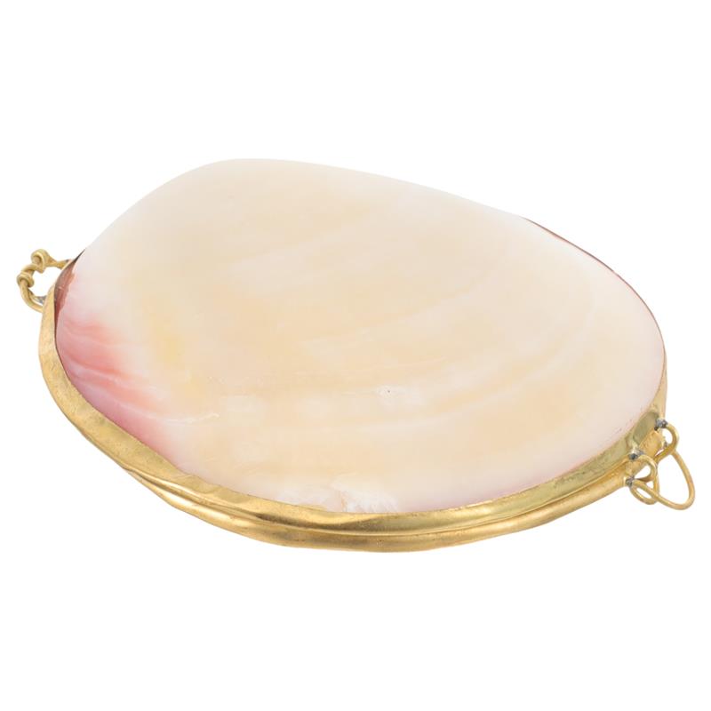 Шкатулка для хранения ракушек с жемчугом Нежный футляр для колец Серьги Шикарные украшения Настольный декор Маленький контейнер для ожерелий