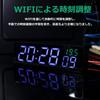2024 New Edition Little Green WIFI Automatic Time Synchronization Clock High Precision Table Clock Acrylic Gift Day Only No Assembly Father's (Case