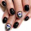 24 шт. Хэллоуин Пресс-накладные ногти Короткие квадратные накладные ногти Милый дизайн Глянцевые накладные ногти Хэллоуин Ногти Милые Полные покрытия Клей на ногтях Stick