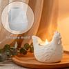 DIY 3D Держатель для свечи 'Маленький цыпленок' Форма из эпоксидной смолы, Декорация 'Курица' из гипса, Силиконовая форма для держателя свечи, Настольное хранилище