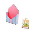 New Folding Valentine Envelope Boxes Empty Stripes Flower Bouquet Package DIY Flower Bouquet Paper Boxes Valentine's Day