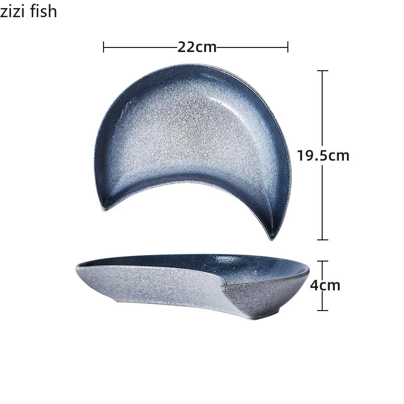 Керамическая тарелка в японском стиле, салатная тарелка, десертная тарелка, тарелки для закусок, сервировочные тарелки, фирменная посуда для ресторана