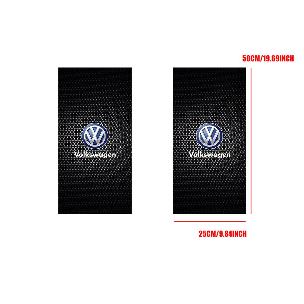 Car Sticker Styling Mouldings 2Pcs Car B-Pillar Center Column Cover PET Decals Accessories For Volkswagen VW R Polo Passat RlineSZ7