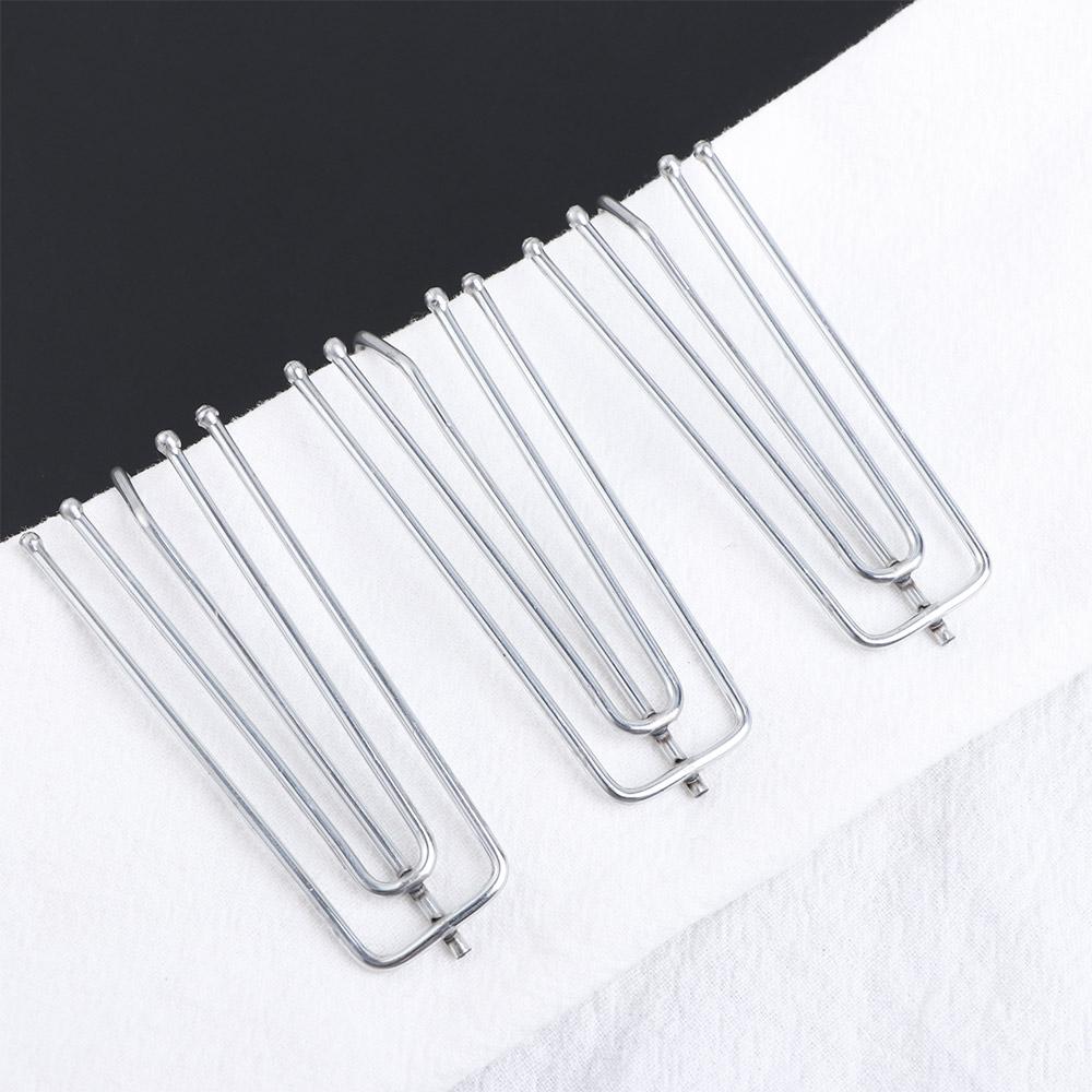 Door Hangers Bathroom Curtain Four-Claw Hook Pleat Clips Drapery Hook Drapes Pin Curtain Hooks