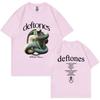 Музыкальная группа Deftones Принт Змея Футболка Унисекс Женская Винтажная Повседневная Мягкий Хлопок Футболки Унисекс Мода Уличная одежда